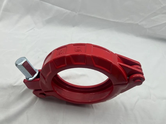 La bomba concreta forjada resistente afianza color del cinc con abrazadera de 5 pulgadas plateada