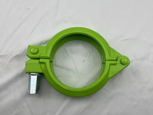 La bomba concreta forjada resistente afianza color del cinc con abrazadera de 5 pulgadas plateada