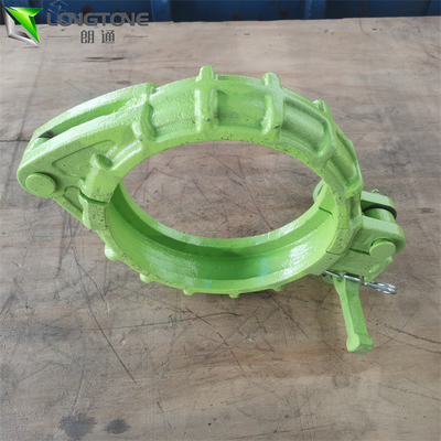 las abrazaderas de la bomba concreta de la broche 5Inch llevan - el acoplamiento resistente de la abrazadera de manguera Dn125