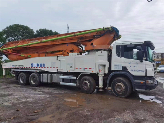 33T utilizó la bomba concreta del camión, camión ZLJ5293THB125-37 de la bomba del cemento de 37 metros