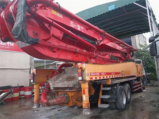 Bomba concreta usada color de encargo del camión, bomba concreta de Putzmeister los 42m de la válvula de S