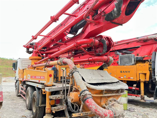 Bomba concreta usada color de encargo del camión, bomba concreta de Putzmeister los 42m de la válvula de S