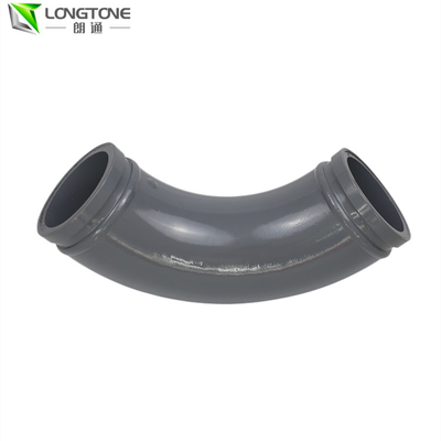 Codo soldado con autógena de la pared del gemelo de la curva de tubo de la bomba concreta 4.5m m Thikness