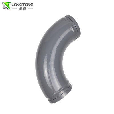 Longtone que curva el codo de la pared del gemelo de los tubos DN125 *90D de la bomba concreta