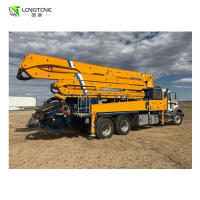 Bomba concreta usada del camión 25T con Max. Delivery M Oil Tank Capacity 320L de Height 24 - 36