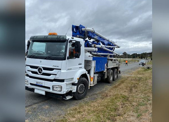 Camión articulado los 56m superior de la bomba concreta del auge de la marca HB56K