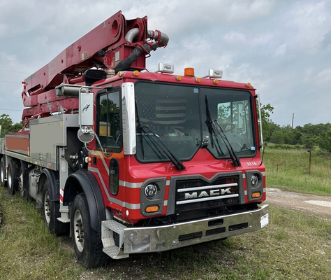 Bomba concreta usada del camión diesel de Zoomlion con Max. Aggregate Diameter de 24-36 milímetros