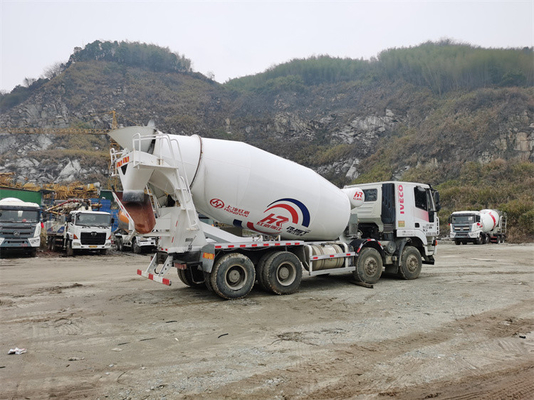 camión gemelo blanco del mezclador concreto del eje del ³ 10m para industrial