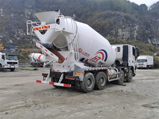 camión gemelo blanco del mezclador concreto del eje del ³ 10m para industrial