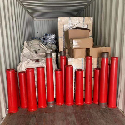 Tubo del auge y tubo de un sólo recinto de la cubierta para la colocación concreta